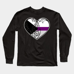 Demisexual Flag LGBT+ Heart Long Sleeve T-Shirt